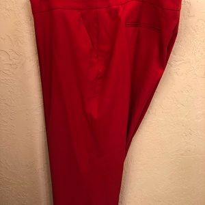 Red Ankle Pants